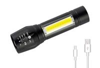 89% korting - Oplaadbare militaire zaklamp 1+1 gratis