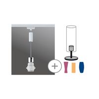 Paulmann Basic Pendel 230V-railsysteem lamp Universeel E27 20 W LED Wit, Chroom - thumbnail