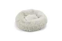 Beeztees Yali, hondenbed, pluche, lichtgrijs, diam. 50 cm