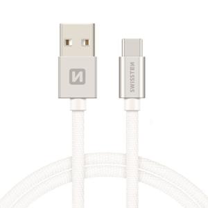 Swissten USB-C naar USB-A Kabel 0.2M Zilver