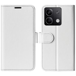 Xiaomi Redmi Note 13 Portemonnee Hoesje met Magnetische Sluiting - Wit