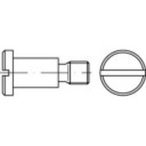 TOOLCRAFT 1063117 Platkopschroeven M5 4 mm Sleuf DIN 923 RVS 100 stuk(s)