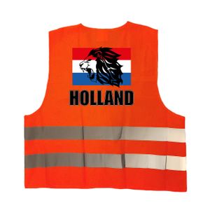 Holland hesje reflecterend met leeuw EK / WK / Holland supporter kleding volwassenen