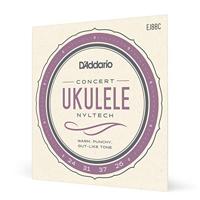 D'Addario EJ88C Concert-ukulelesnaren, Nyltech, set van 4 snaren, 1 verpakking