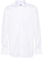 Canali chemise en coton à manches longues - Blanc