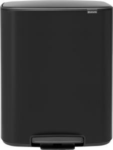 Brabantia Bo Pedal Bin 2 x 30 Liter Matt Black