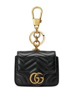 Gucci sac porté épaule GG Marmont en cuir - Noir