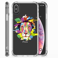 Apple iPhone X | Xs Stevig Bumper Hoesje Lion Color - thumbnail