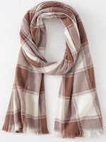 Casual Checkered Pattern Scarves Sweaters Coats Coats Everyday Commuting Accessories