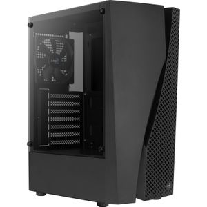 Aerocool Wave-G-BK-v1 tower behuizing USB-A 2.0, 2x USB-A 3.2 (5 Gbit/s), 2x Audio, Window-kit