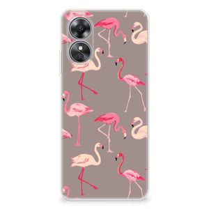 OPPO A17 TPU Hoesje Flamingo