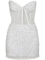 Retrofete robe corset Sienna à sequins - Blanc