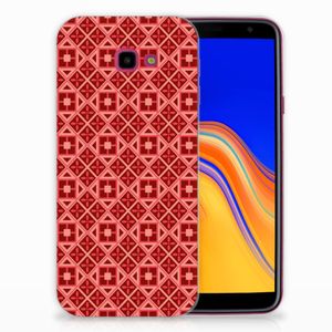 Samsung Galaxy J4 Plus (2018) TPU bumper Batik Rood