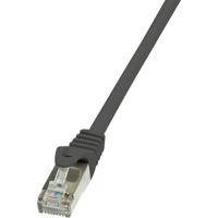 LogiLink CP2053S RJ45 Netwerkkabel, patchkabel CAT 6 F/UTP 2.00 m Zwart Snagless 1 stuk(s)