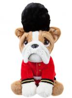 Kamparo hondenknuffel Bulldog als Royal Guard 20 cm bruin