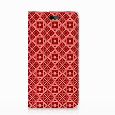 Huawei Y5 | Y6 2017 Hoesje met Magneet Batik Rood
