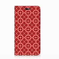 Huawei Y5 | Y6 2017 Hoesje met Magneet Batik Rood