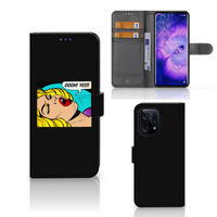 OPPO Find X5 Wallet Case met Pasjes Popart Oh Yes