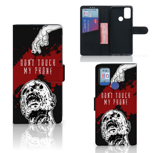 Alcatel 1S (2021) Portemonnee Hoesje Zombie Blood