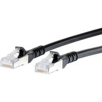 Metz Connect 1308451000-E RJ45 Netwerkkabel, patchkabel CAT 6A S/FTP 1.00 m Zwart Snagless 1 stuk(s) - thumbnail