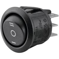 TRU COMPONENTS 1587660 Wipschakelaar TC-R13-244D-02 250 V/AC 10 A 2x aan/uit/aan Continu/0/continu 1 stuk(s)