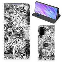 Mobiel BookCase Samsung Galaxy S20 Plus Skulls Angel - thumbnail