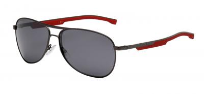 Hugo Boss zonnebril 1199/S TI7/T4 heren cat.3 zwart/zilver Hugo Boss zonnebril 1199/S TI7/T4 heren cat.3 zwart/zilver