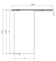 Loftdeur Wit Modern Schuifdeursysteem 200/240cm