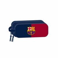 Safta F.C. Barcelona 3D dubbel etui voor kinderen, ideaal voor kinderen van schoolleeftijd, comfortabel en veelzijdig, kwaliteit en duurzaamheid, 21 x 6 x 8 cm
