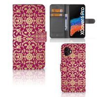 Wallet Case Samsung Galaxy Xcover 6 Pro Barok Pink - thumbnail