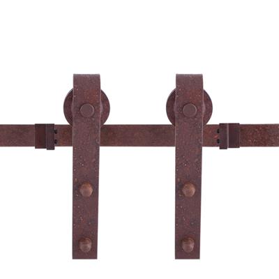 Schuifdeursysteem Lanka roest 400 cm (2 x 200