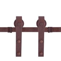 Schuifdeursysteem Lanka roest 400 cm (2 x 200