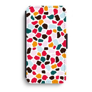 Colored Giraffe: iPhone XR Flip Hoesje