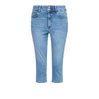 s.Oliver high waist slim fit capri jeans blauw