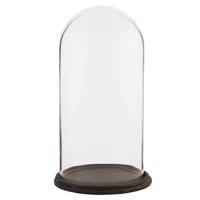 Clayre & Eef Stolp Ø 23x39 cm Glas Rond Glazen Stolp