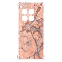 OnePlus 12 Anti-Shock Hoesje Marmer Oranje