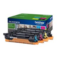 Brother TN-243CMYK tonercartridge 1 stuk(s) Origineel Zwart, Cyaan, Magenta, Geel