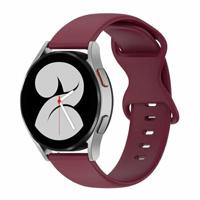By Qubix - Compatible met Garmin Venu 2 / Garmin Venu 3 - Solid color sportband - Bordeaux - Compatible Garmin bandje - Bandbreedte: 22mm