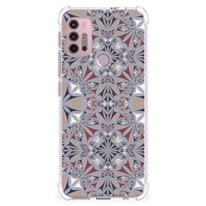 Motorola Moto G30 | G20 | G10 Anti-Shock Hoesje Flower Tiles