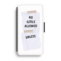 No Girls Allowed Unless: iPhone XR Flip Hoesje - thumbnail