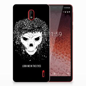 Silicone Back Case Nokia 1 Plus Skull Hair