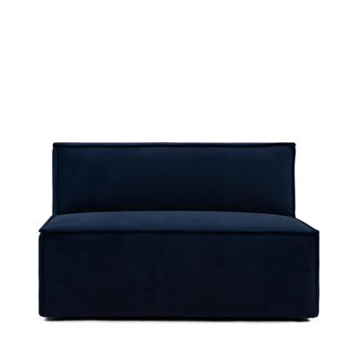 Rivièra Maison Modulaire Bank 'The Jagger' Center 125cm, Velvet, kleur Midnight Blue