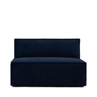 Rivièra Maison Modulaire Bank 'The Jagger' Center 125cm, Velvet, kleur Midnight Blue