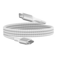 Belkin BoostCharge USB-C/USB-C-voedingskabel, snellaadkabel met 240 W Power Delivery, USB-IF-gecertificeerd, compatibel met MacBook Pro, Chromebook, iPhone 16/iPhone 15, Galaxy, iPad, meer, 1 m, wit