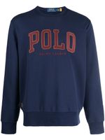 Polo Ralph Lauren logo-embroidered cotton blend sweatshirt - Bleu