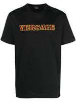 Versace t-shirt en coton à logo appliqué - Noir - thumbnail