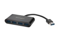 Kensington UH4000 4 Port Hub USB 3.0-hub 4 poorten Zwart - thumbnail