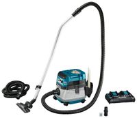 Makita DVC867LTX4 Accu Stofzuiger | 2 x 18V | 2 x 5,0 Ah accu + duo snellader | In doos DVC867LTX4