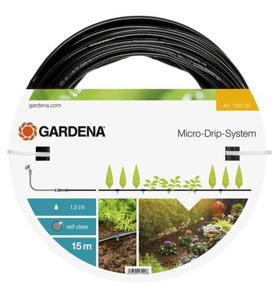 Gardena Druppelbuis 15m 4,6mm Voor Tuinirrigatie - Zelfreinigend, 1,5l/u Drip, Uitbreidbaar