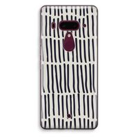 Moroccan stripes: HTC U12+ Transparant Hoesje